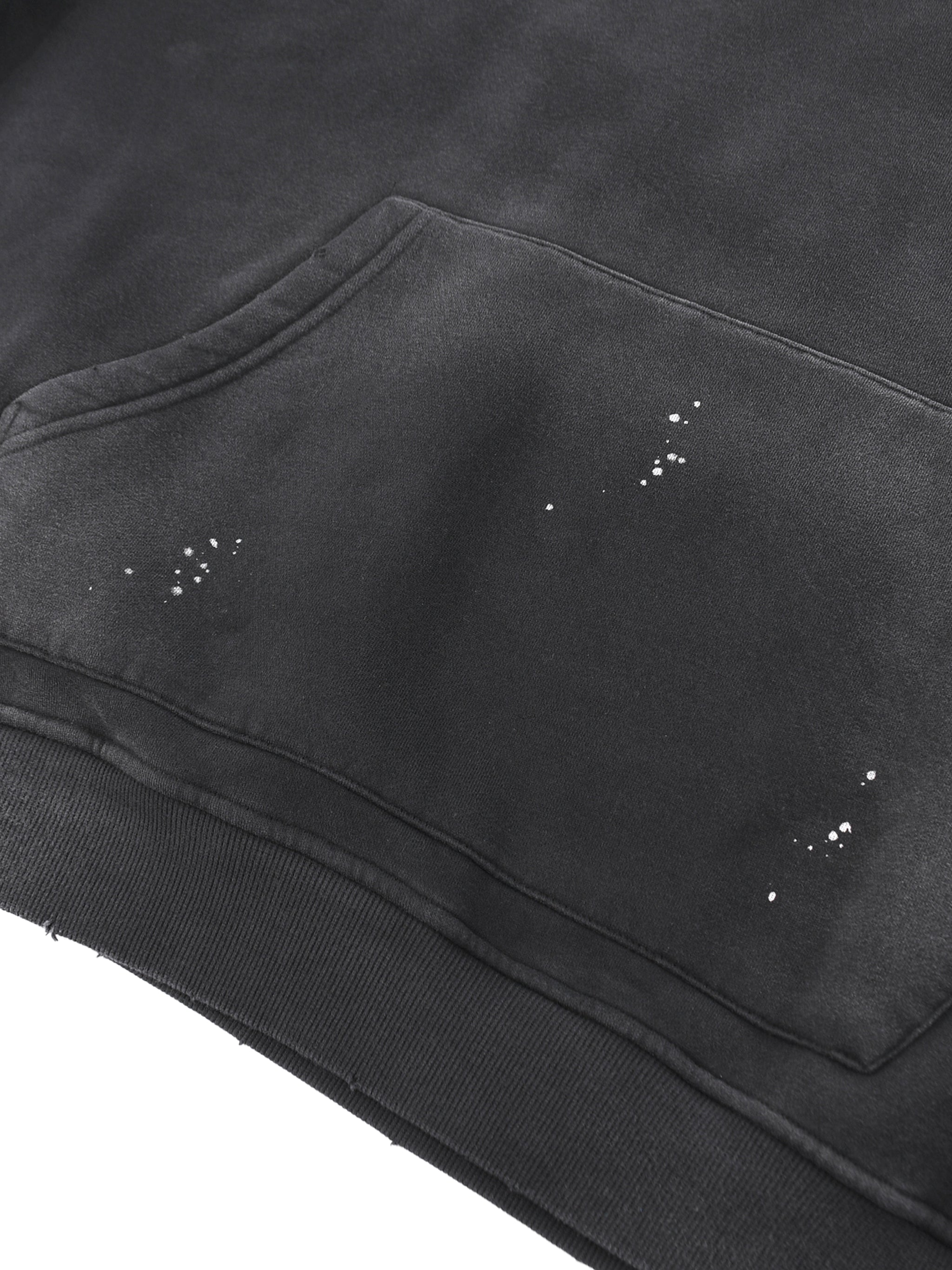 N-S Frayed Fleece Hoodie