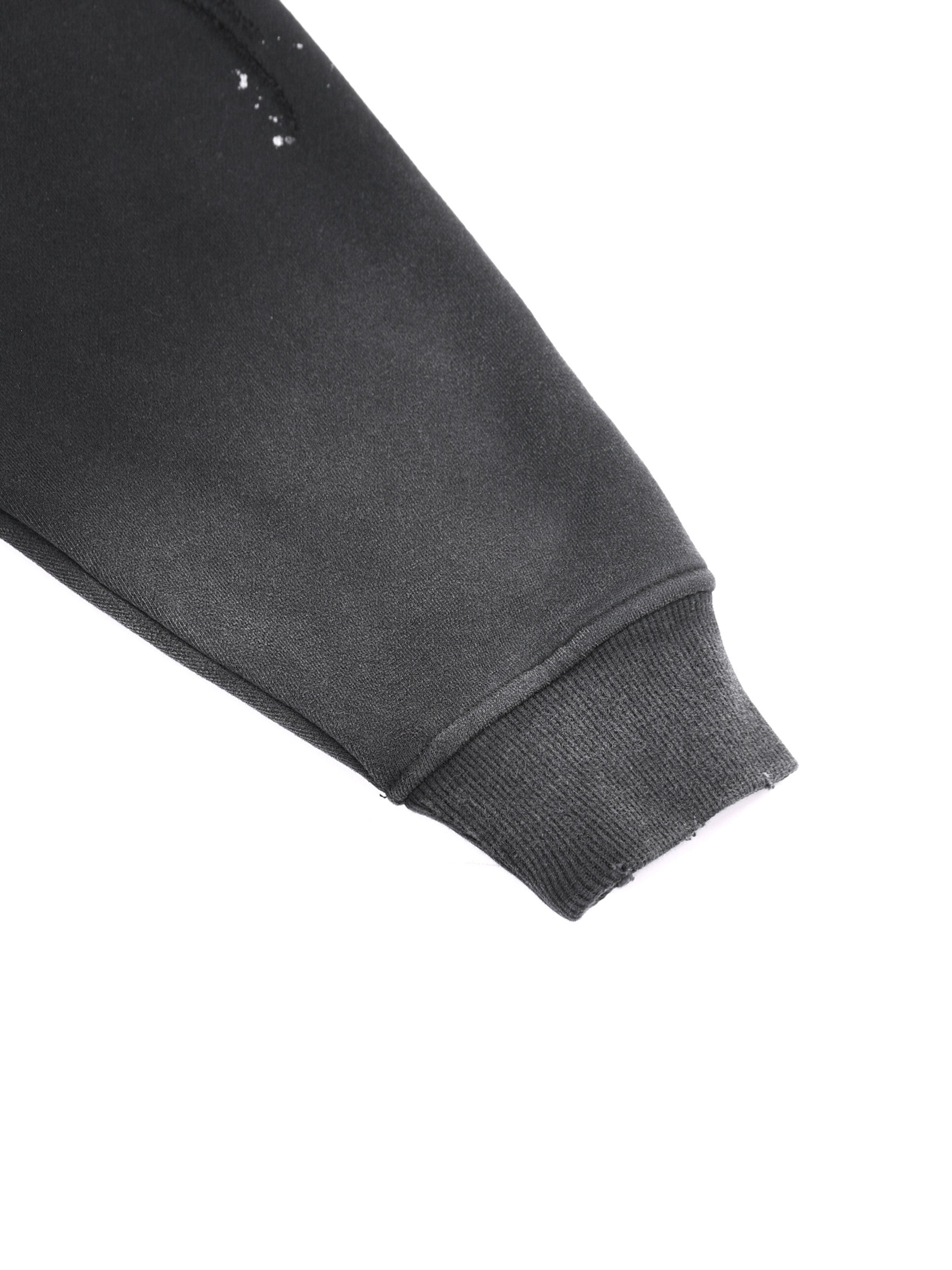 N-S Frayed Fleece Hoodie