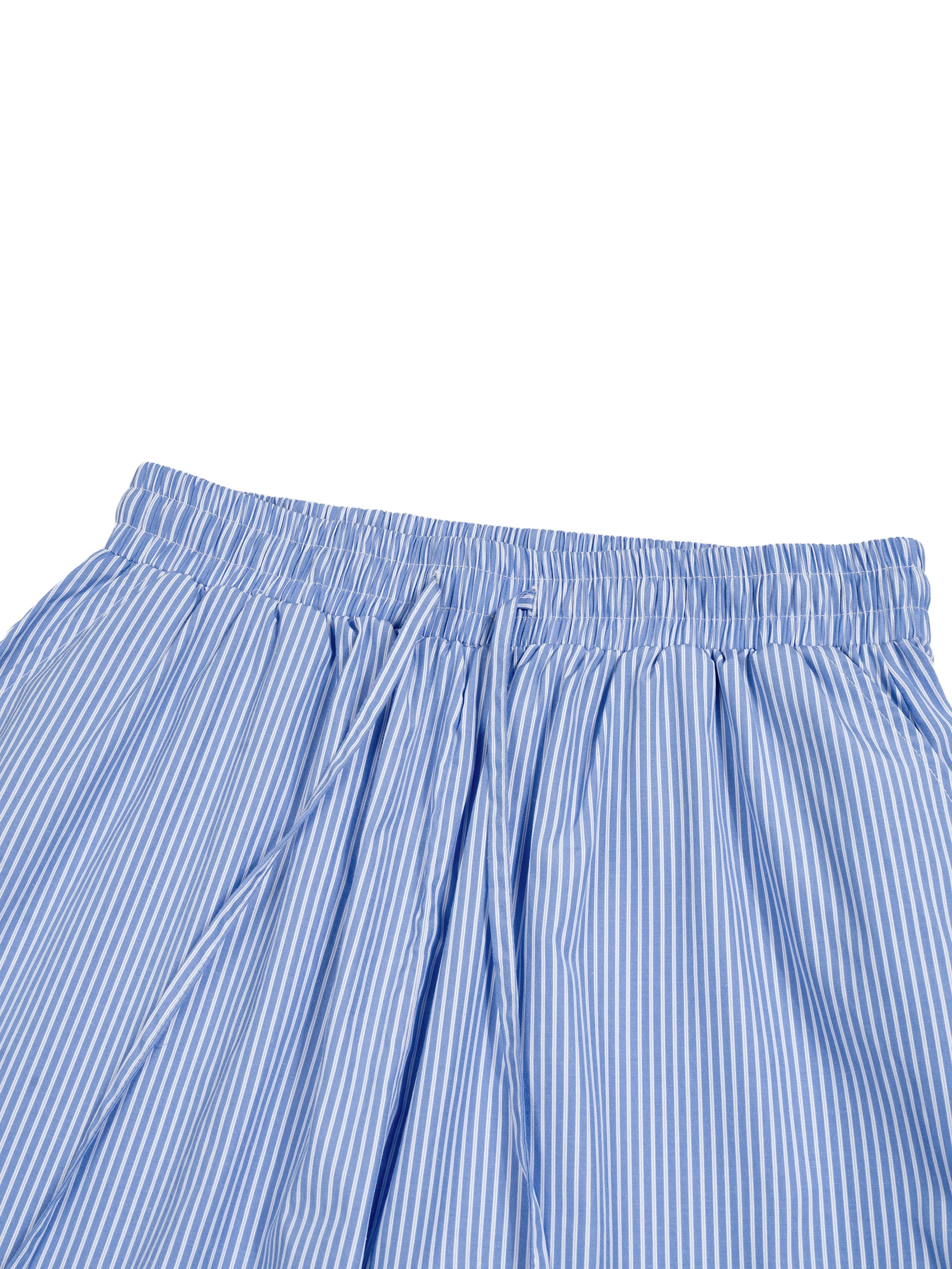 Vertical Stripe Barrel Pants