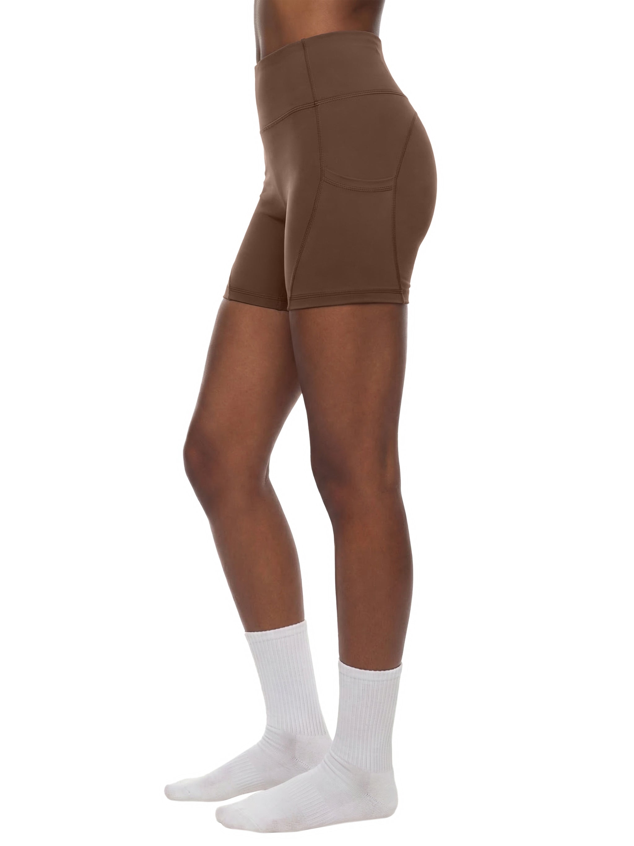 Pocket Biker Shorts (Black Logo)