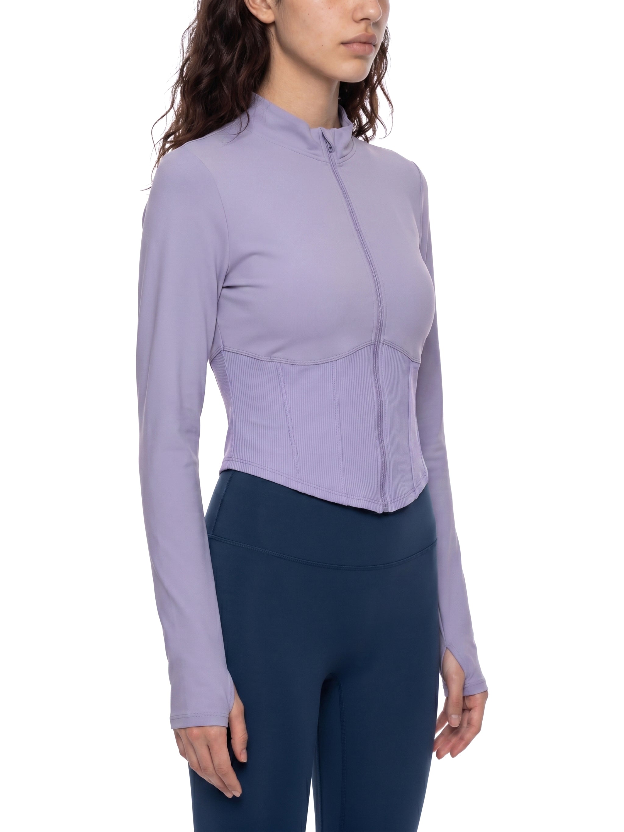 Slim Fit Full-Zip Yoga Jacket